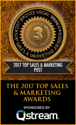 2017 Top Sales & Marketing Post - Bronze Medal Winner