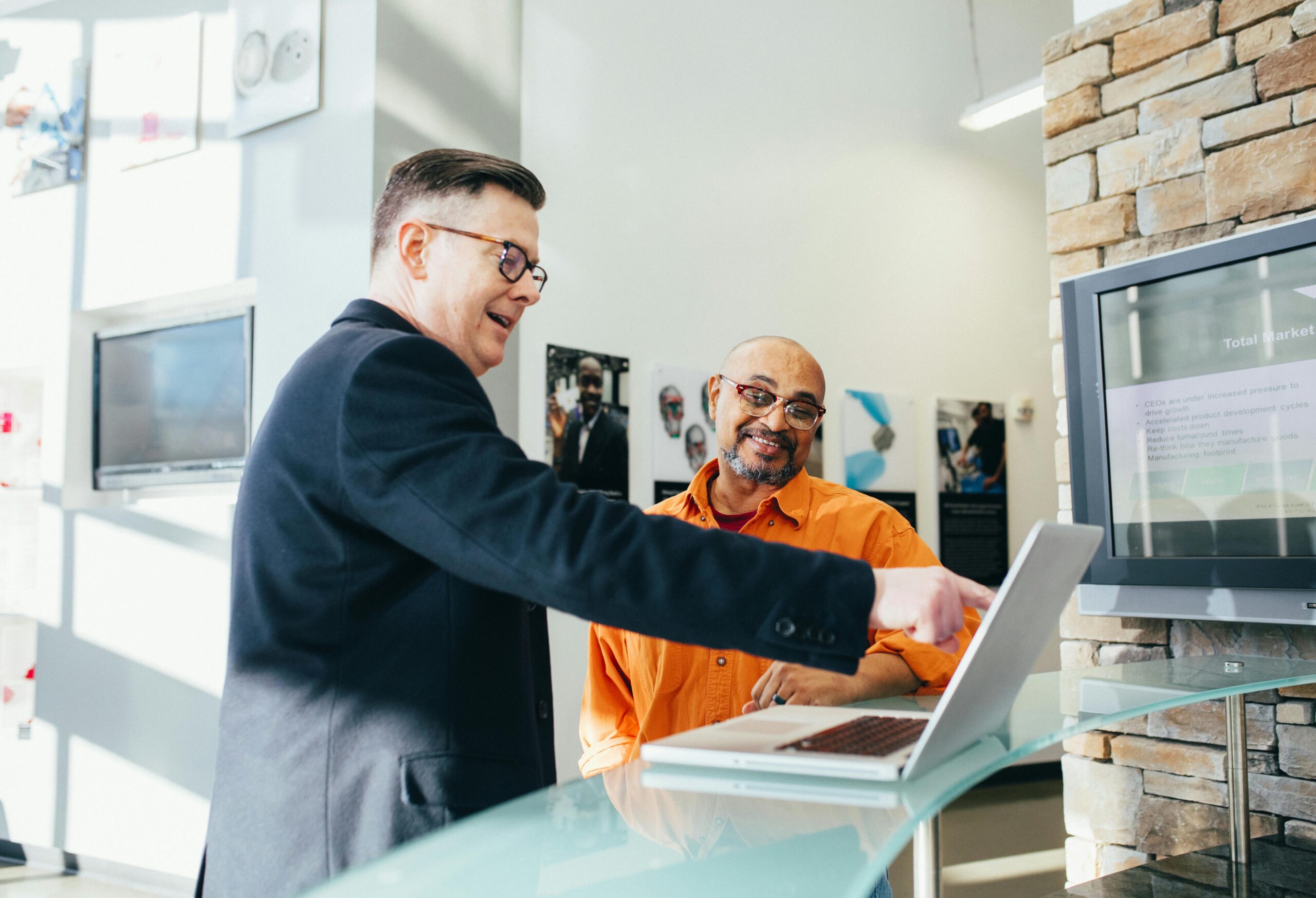 Image of Salesperson working through a sales process